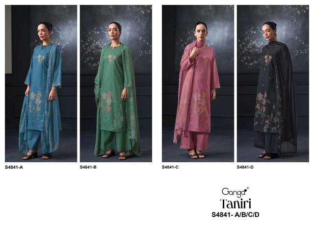 Ganga taniri 4841 wholesale dress material surat gujarat india